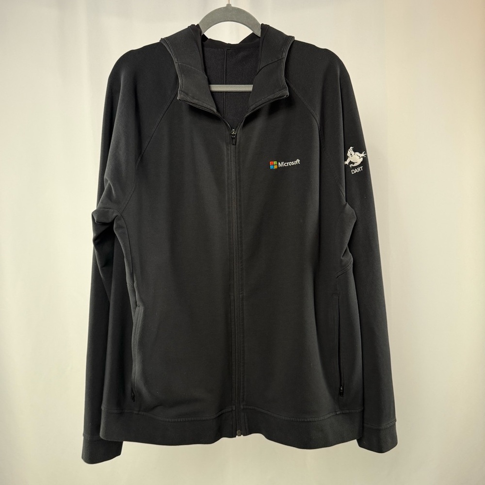 Lululemon City Sweat Full Zip Microsoft Dart Hoodie in Black‎ Size Extra Large